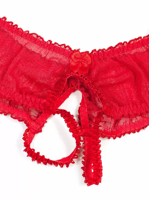 Открытые трусики панти Anais Dakota – красный, L