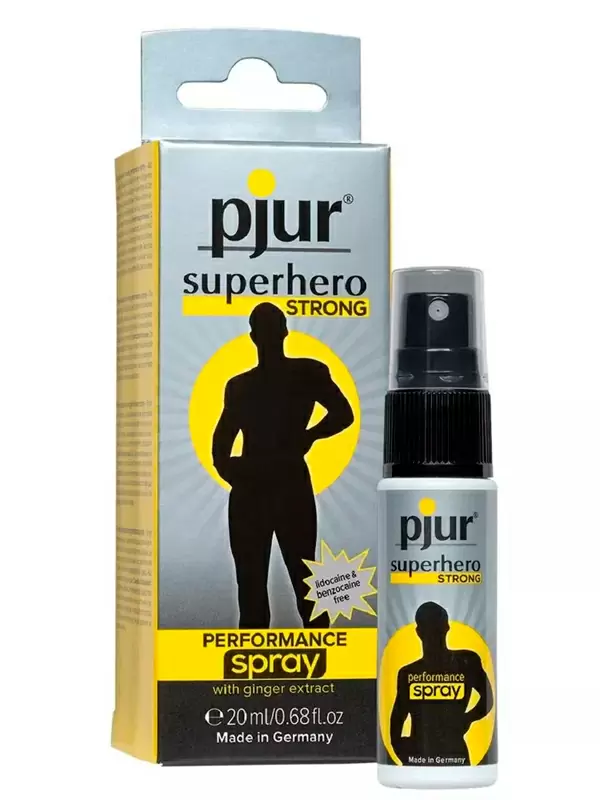 Спрей-пролонгатор pjur Superhero Strong Spray, на водной основе, с экстрактом имбиря, 20 мл