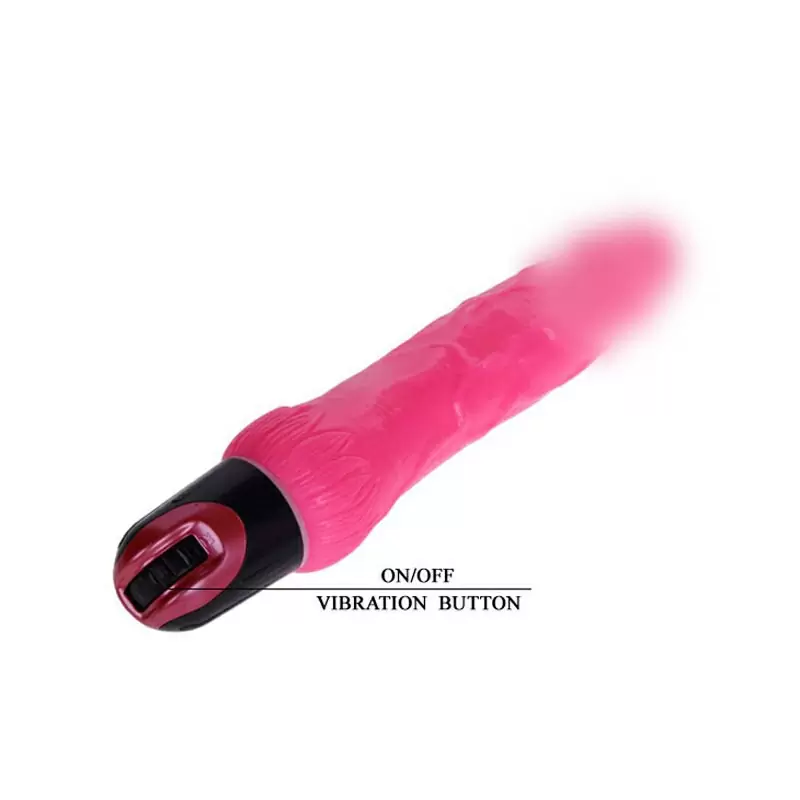 Цветной фаллоимитатор-реалистик с многоскоростной вибрацией Baile Vibrator – розовый