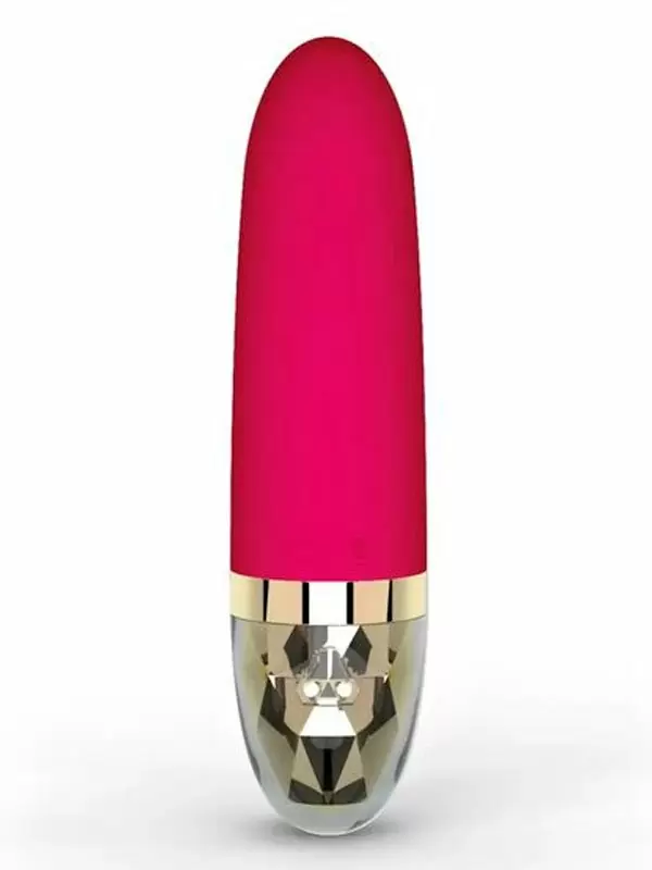 Гладкий вибратор Mystim Sleak Freak, 14,5 см, 8 режимов, розовый