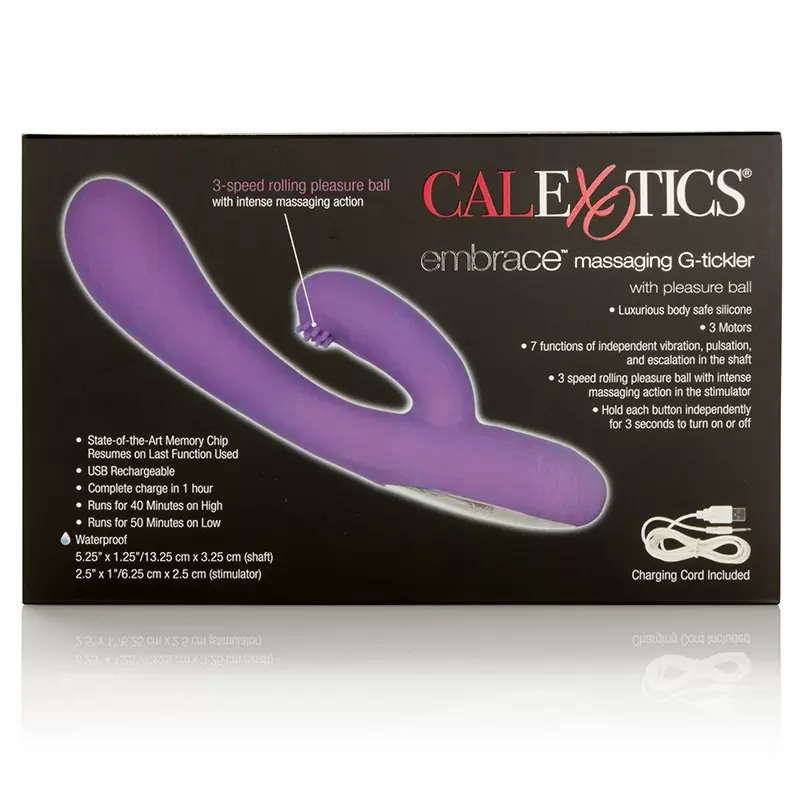 Вибромассажер Embrace Massaging G-Tickler перезаряжаемый – фиолетовый