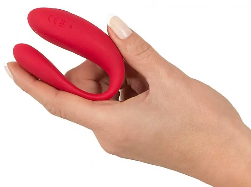 Перезаряжаемый вибромассажер для пар Sweet Smile We-Vibe Edition - красный