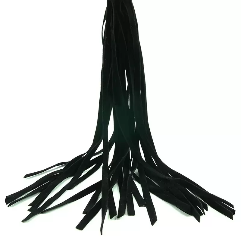 Плетка Fetish Fantasy Gold черная с золотом