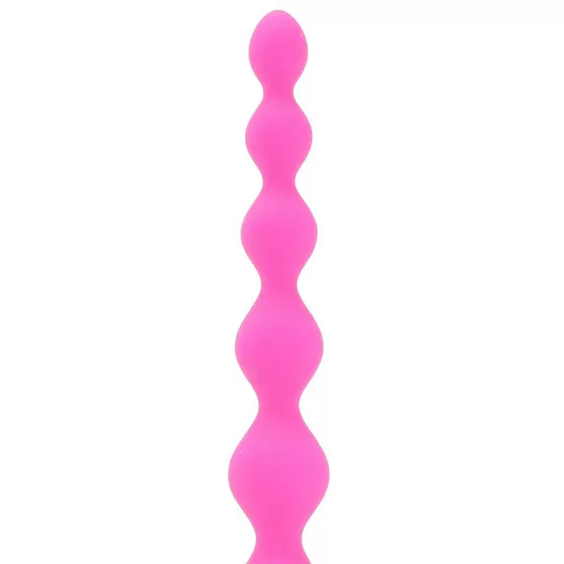 Анальная цепочка Perles D'Lux длинная – розовая	