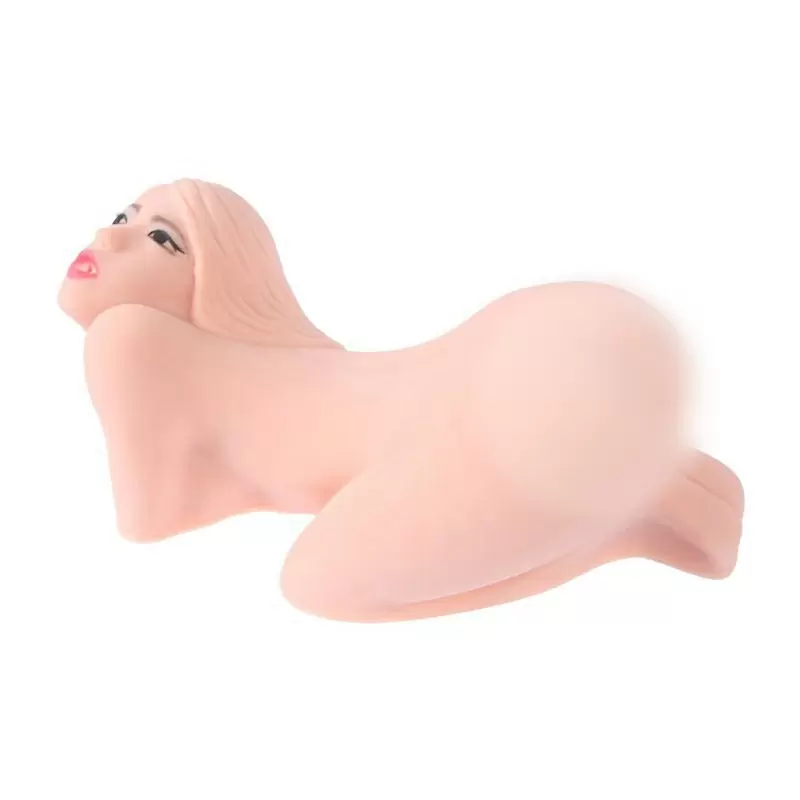 Мастурбатор мини кукла Sarah ротик, вагина и анус с вибрацией – телесный