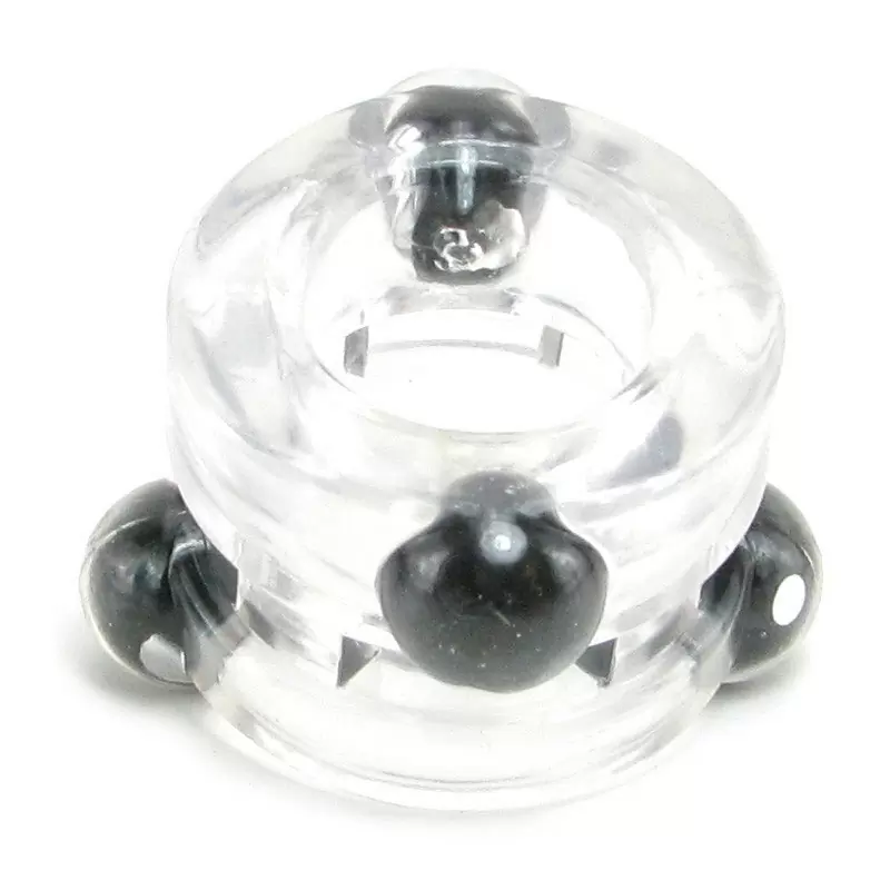 Двойное эрекционное кольцо с магнитами Magnetic Power Rings - прозрачный