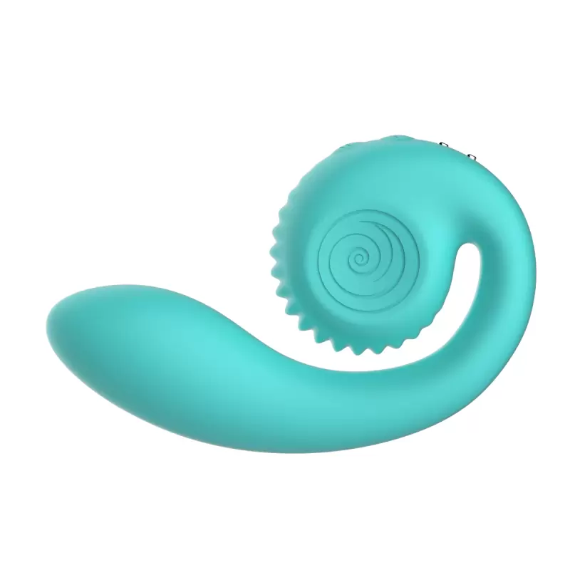 Анатомический вибратор SVibe GIZI, непрерывная стимуляция, 2 мотора, 5 режимов работы, тиффани