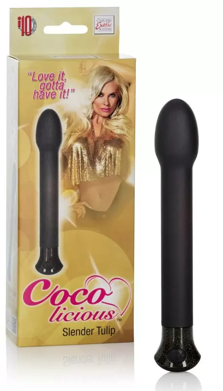 Вибромассажер Coco Licious Slender Tulip – черный