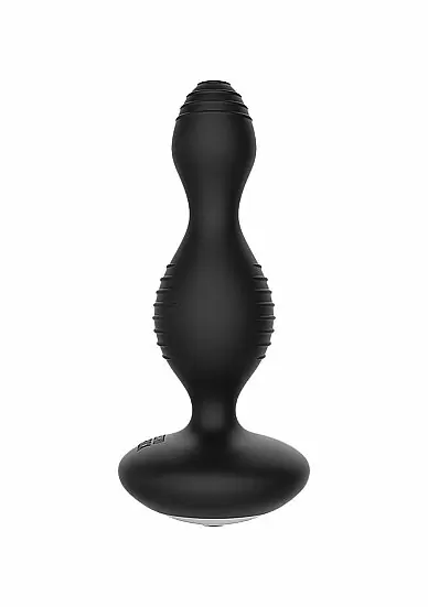 Анальняа вибропробка E-Stim Vibrating Buttplug - Black: 15 режимов работы, 11000 об/мин