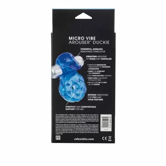 Эрекционное кольцо с вибропулей Micro Vibe Arouser Duckie