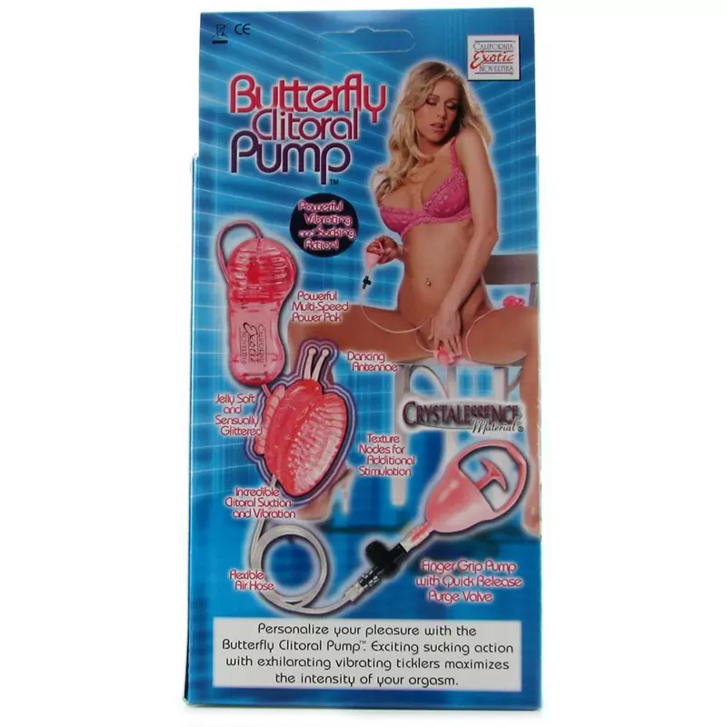 Помпа для клитора с вибрацией Butterfly Clitoral Pump