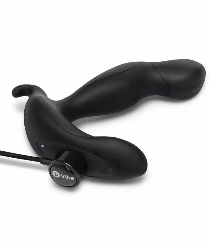 Мощный стимулятор простаты b-Vibe 360 PLUG, с вращением, с пультом Д/У, 13 см