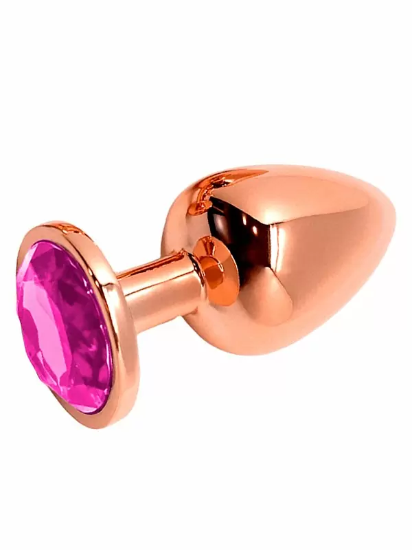 Элегантная анальная втулка Wooomy Tralalo, розовый кристалл, 7 см, размер S