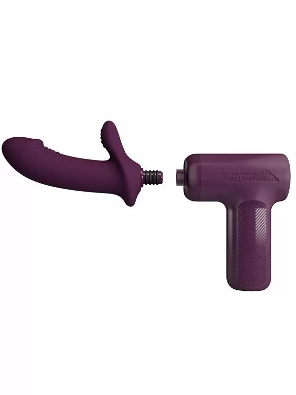 Вибратор-кролик Baile DJ Scholar с функцией толчков, 5 режимов, поступательные движения