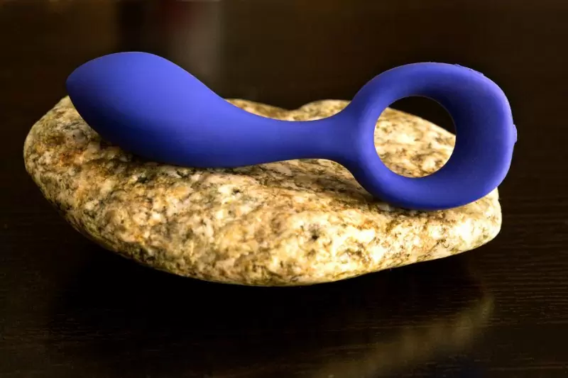 Анатомический вибромассажер G-pop для стимуляции G-точки - синий