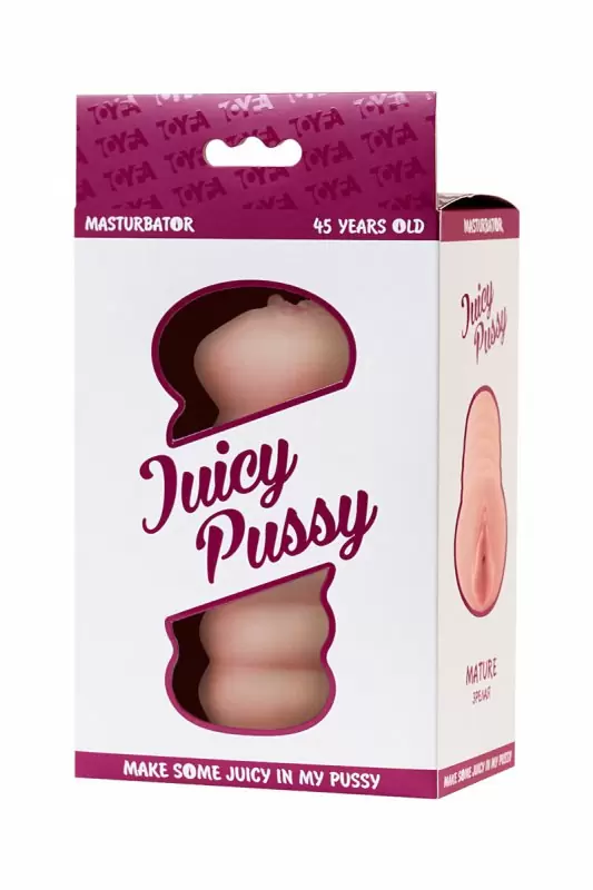 Возрастной мастурбатор TOYFA Juicy Pussy Mature 45 летняя - телесный