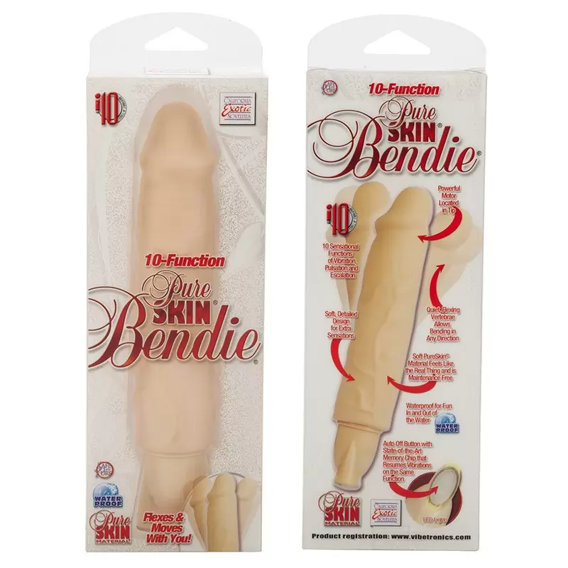 Вибратор 10-Function Pure Skin Bendie