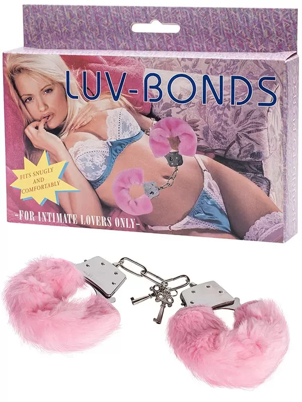 Металлические наручники Metal HandCuff с мехом – розовые