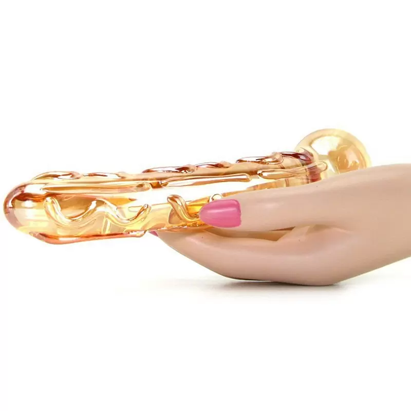 Стимулятор универсальный Glass Tickler из стекла – оранжевый