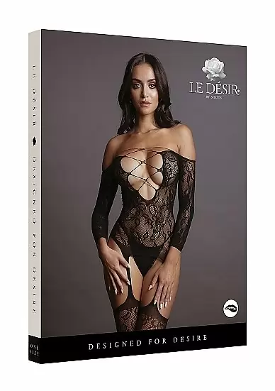 Кетсьюит боди-комбинезон Criss Cross Neck Bodystocking