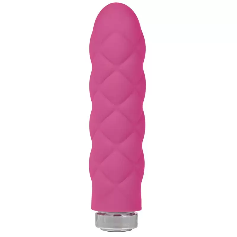 Мини вибромассажер с насадкой Charms Plush - Pink