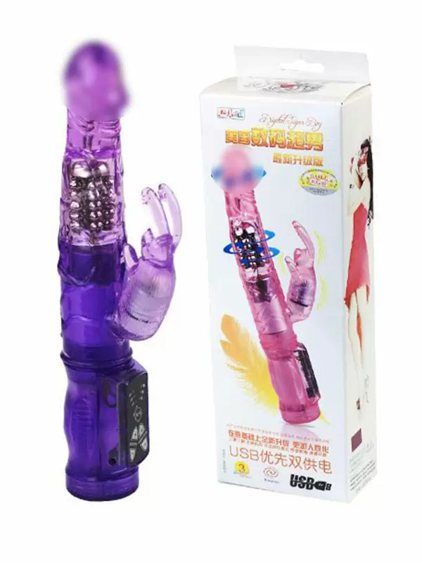 Ротатор с клиторальным вибростимулятором  Rabbit – фиолетовый 