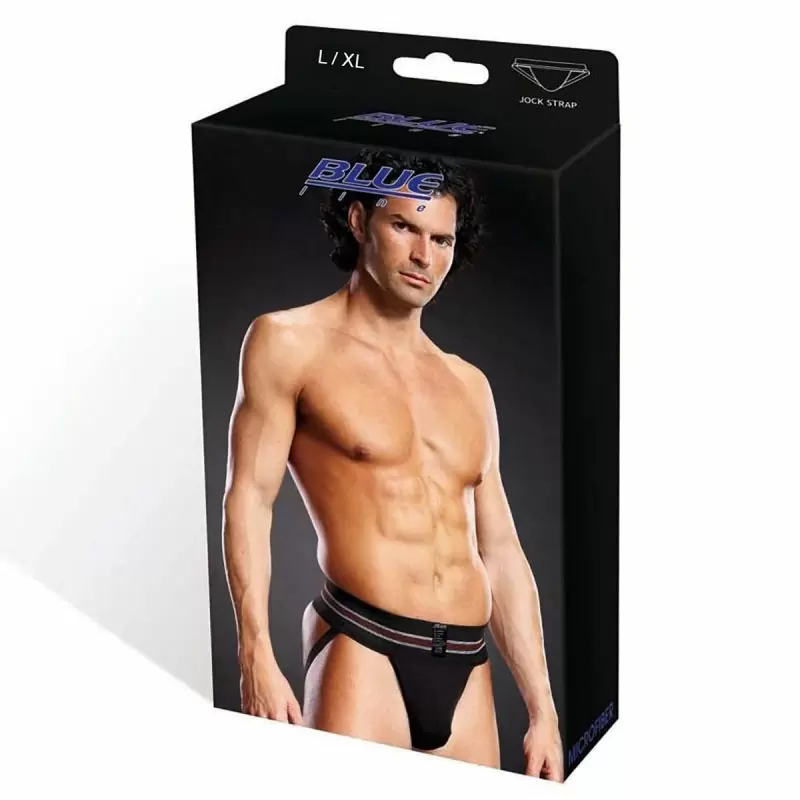 Комфортные черные джоки BlueLine на широкой резинке – L/XL