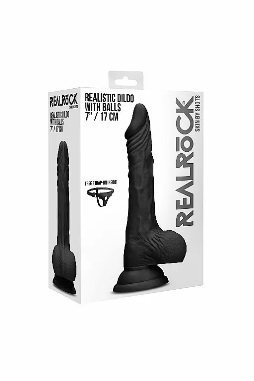 Фаллоимитатор Realistic Dildo With Balls - 17 cm