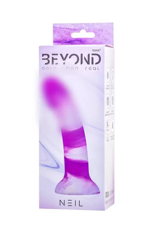 ФАЛЛОИМИТАТОР BEYOND BY TOYFA, NEIL, СИЛИКОН, ФИОЛЕТОВЫЙ, 18 СМ