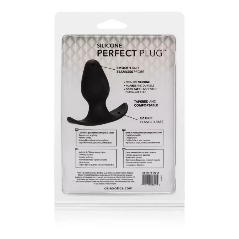 Анальная пробка Silicone Perfect Plug – черный