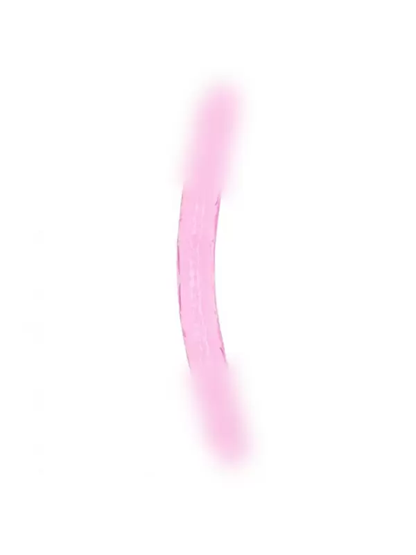 Реалистичный фаллоимитатор Shots toys, 34 см, двусторонний, прозрачный розовый