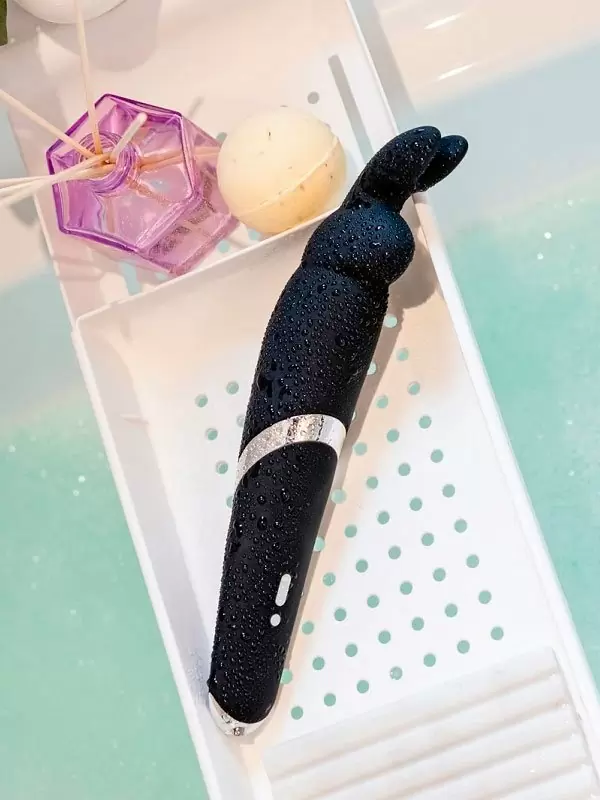 Элегантный вибратор Happy Rabbit, 10 режимов, 26 см, черный