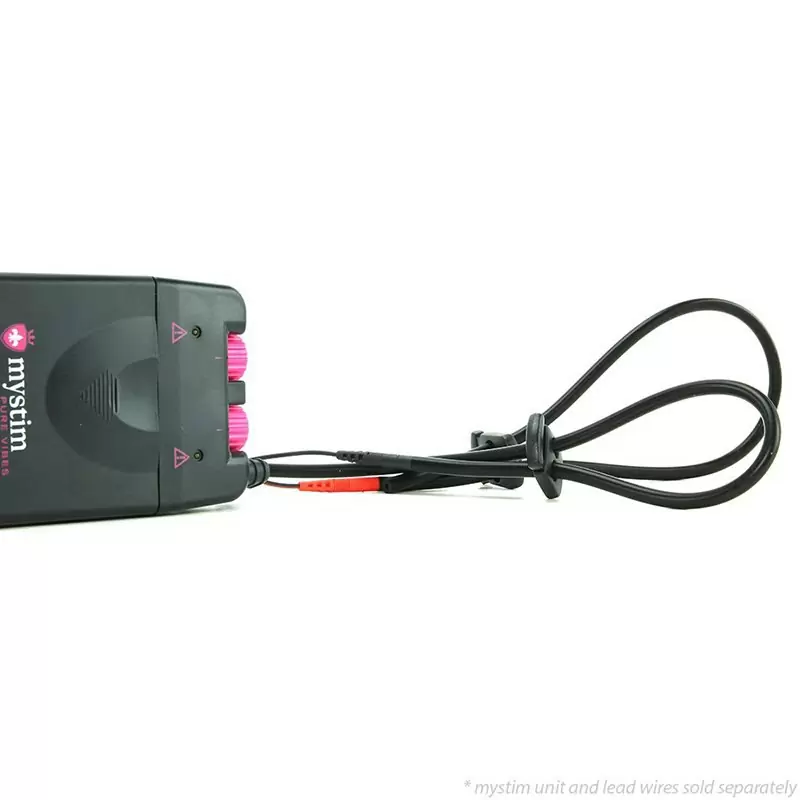 Двойное лассо для пениса Rodeo Robin с электростимуляцией – черный