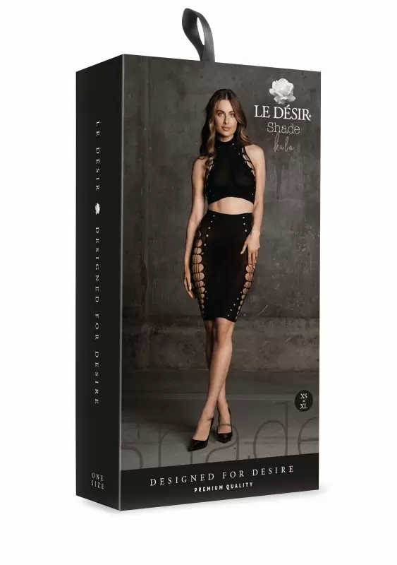 Эротический комплект из топа и юбки Turtleneck (XS-XL)