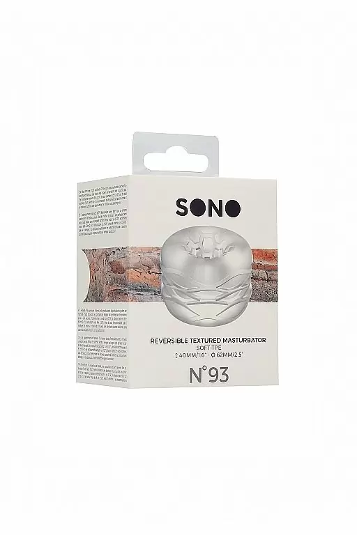 Нереалистичный мастурбатор N0. 93 - Reversible Masturbator and Bumper, диаметр 4 см, ТПЕ, прозрачный