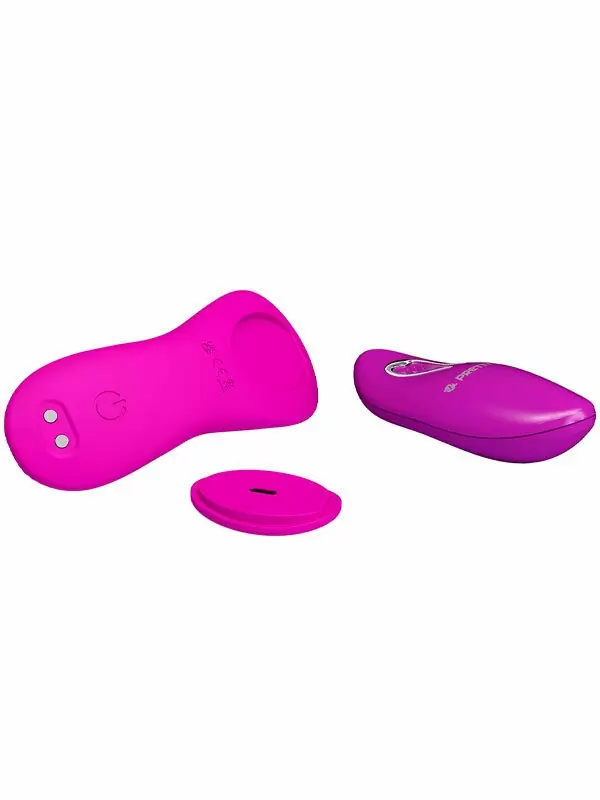 Носимый вибростимулятор-вкладка Baile Romario, с пультом Д/У, 10 режимов, силикон