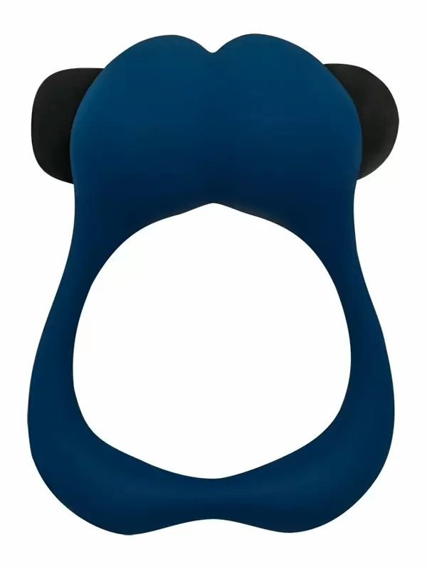 Эрекционное виброкольцо Alive Nutty, диаметр 3,18 см, силикон, синий