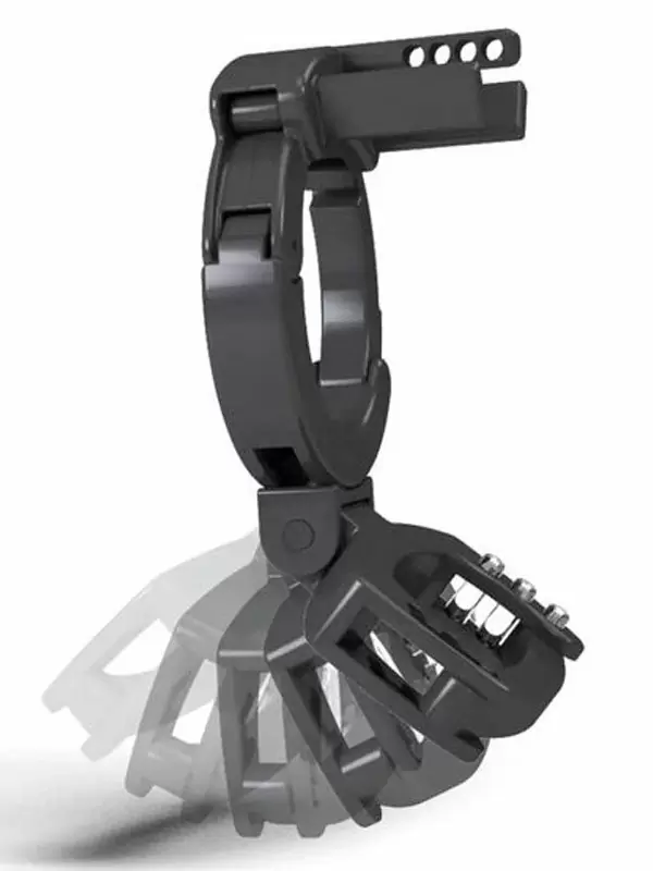 Пояс верности для мужчин Mystim Pubic Enemy No 3, 8,2 см, с кольцом, прозрачный