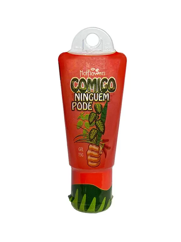 Стимулирующий гель Hot Flowers Comigo Ninguem Pode с разогревающим эффектом, 15 мл