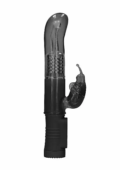 ВИБРАТОР КРОЛИК ROTATING BUTTERFLY - черный