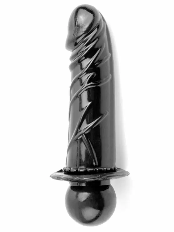 Кляп с фаллоимитатором Deluxe Ball Gag with Dildo, 13 см, черный