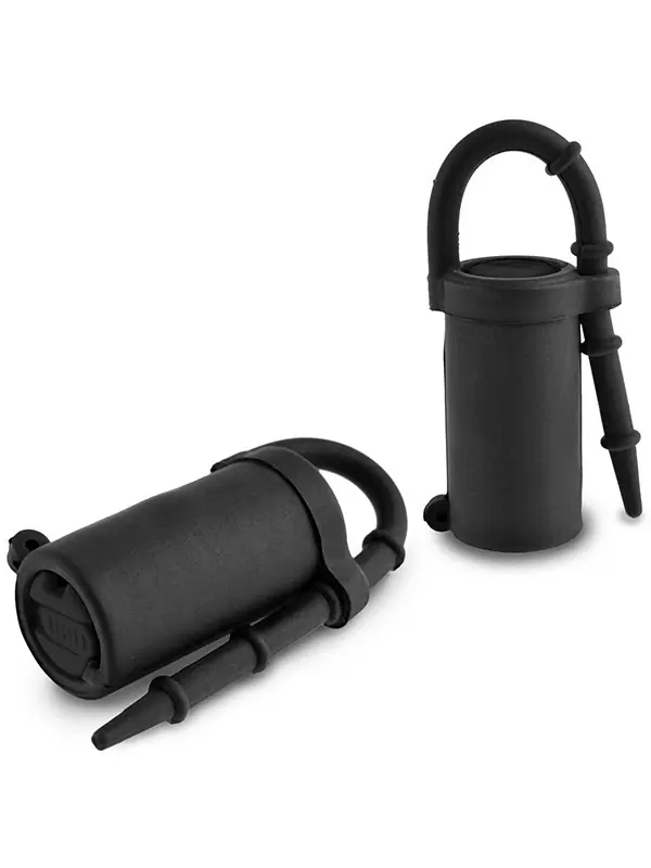 Зажимы на соски Vibrating Silicone Nipple Teazers с вибрацией – черные	