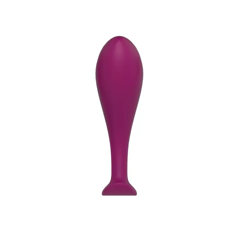 Носимая анальная пробка Anasteisha AN Root, 10 см, силикон, для ношения, вишневый