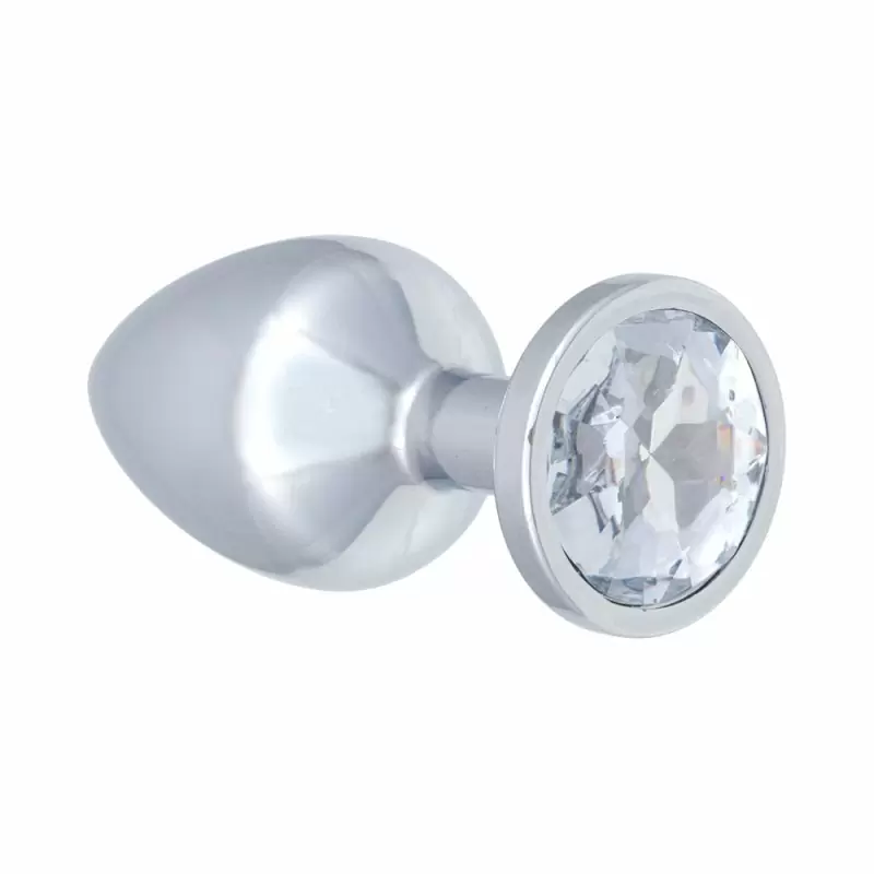 Анальная пробка с кристаллом DIAMOND CLEAR SPARKLE LARGE
