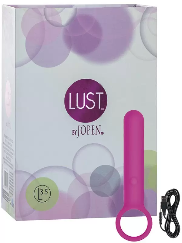 Перезаряжаемый мини-вибромассажер с кольцом Lust by Jopen L3.5 – розовый