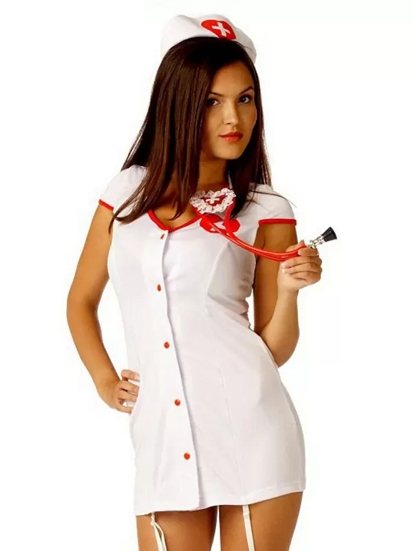 Эротический игровой костюм Le Frivole Доктор Любви – белый, L/XL