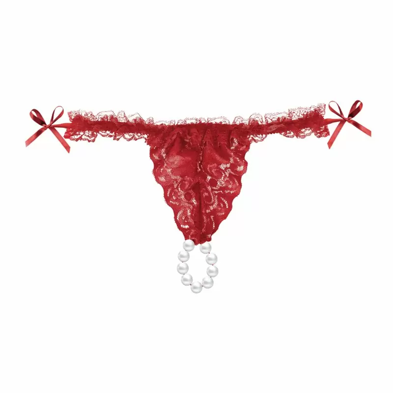 Лубрикант на водной основе «Sliding Gel Strawberry» в комплекте с красными трусиками, Intt Cosmetics