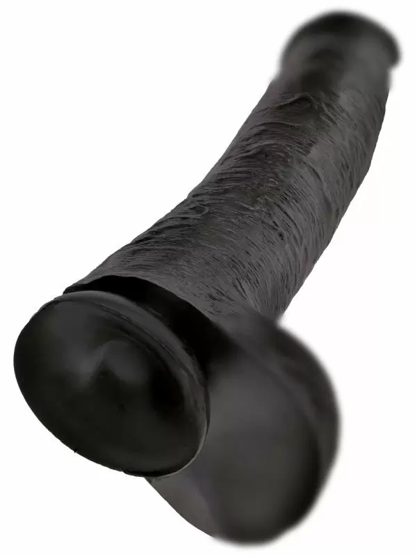 Реалистичный фаллоимитатор-гигант Pipedream King Cock 15 Cock with Balls, с мошонкой, 40,5 см, диаметр 7,6 см, черный