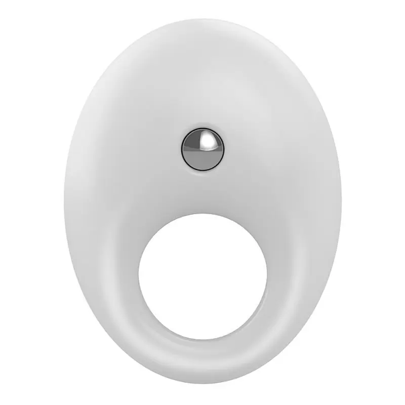 Эрекционное виброкольцо Ovo B5 с рельефным стимулятором клитора – белый
