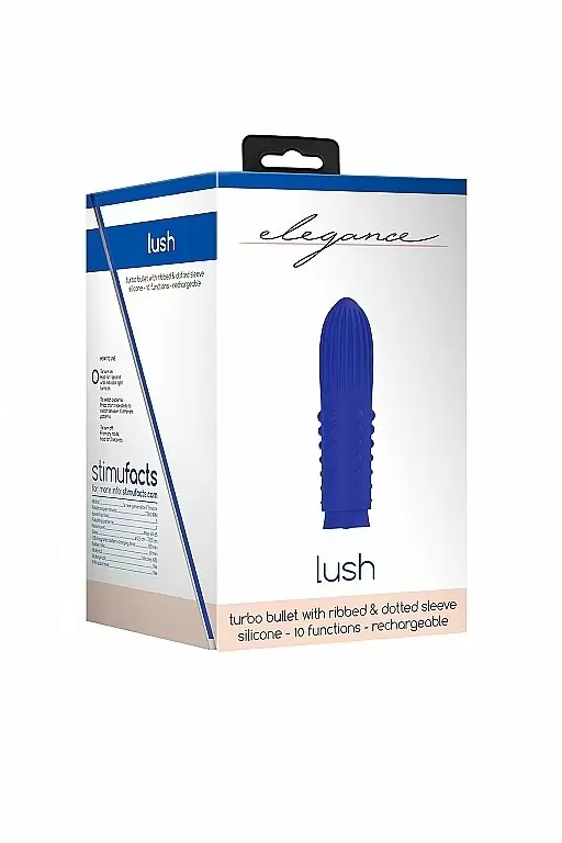 Турбо перезарежаемая вибропуля Lush (синяя)